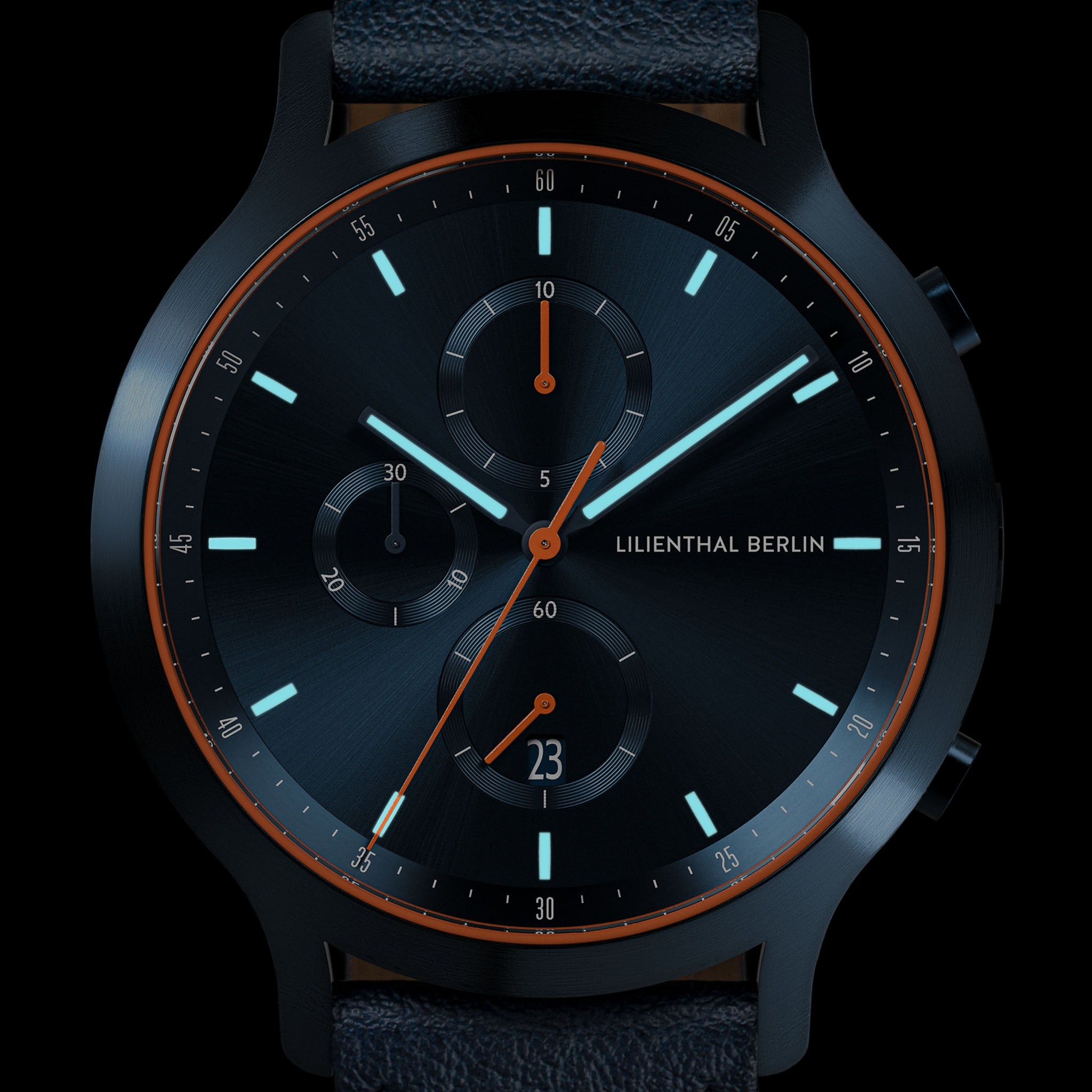 Chronograph Blue Orange - Lilienthal Berlin