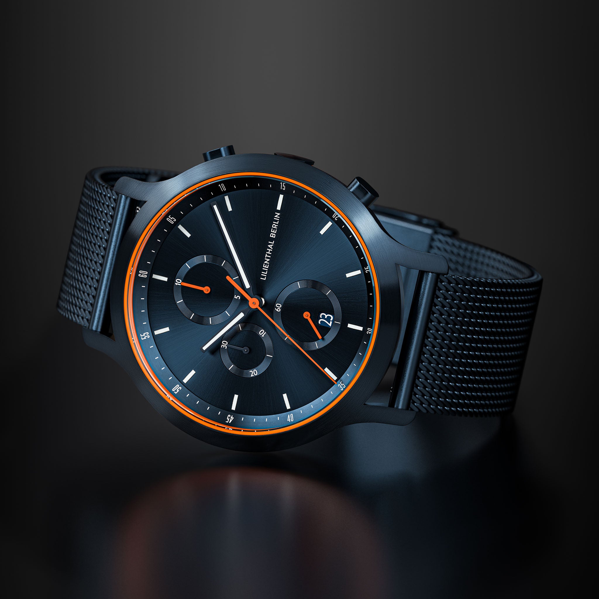 Chronograph Blue Orange - Lilienthal Berlin