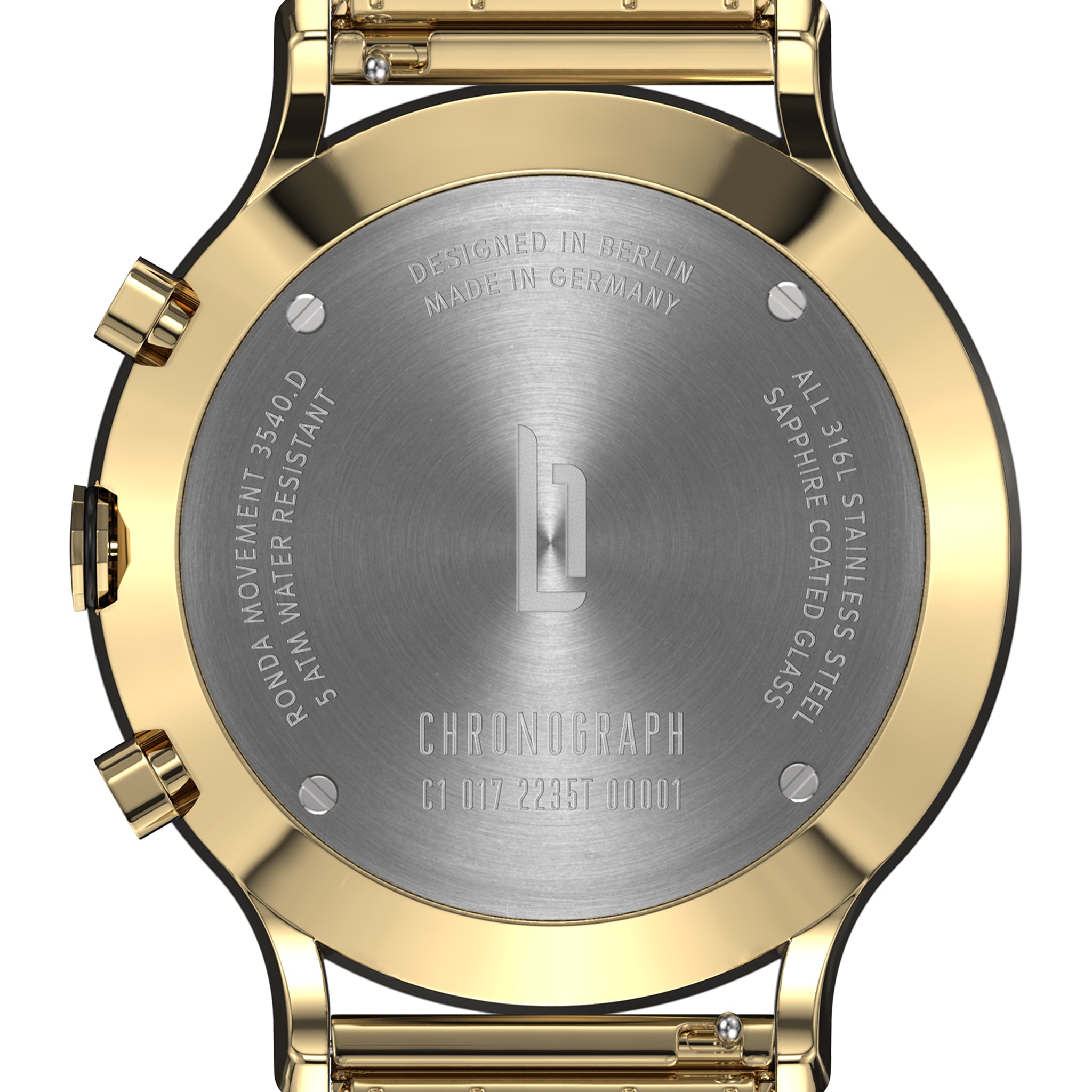 Chronograph Gold Black - Lilienthal Berlin