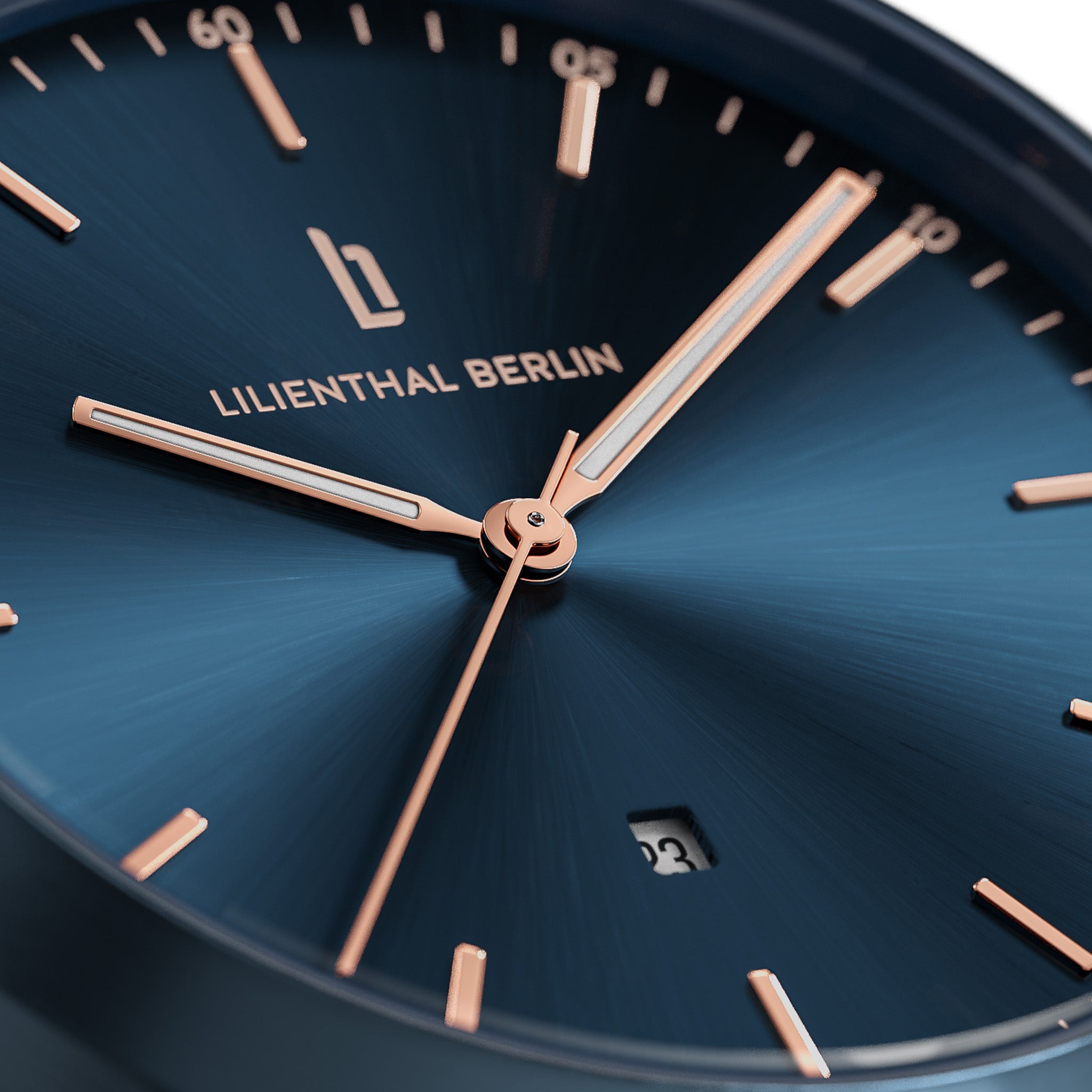 Huxley Blue Rose Gold - Lilienthal Berlin