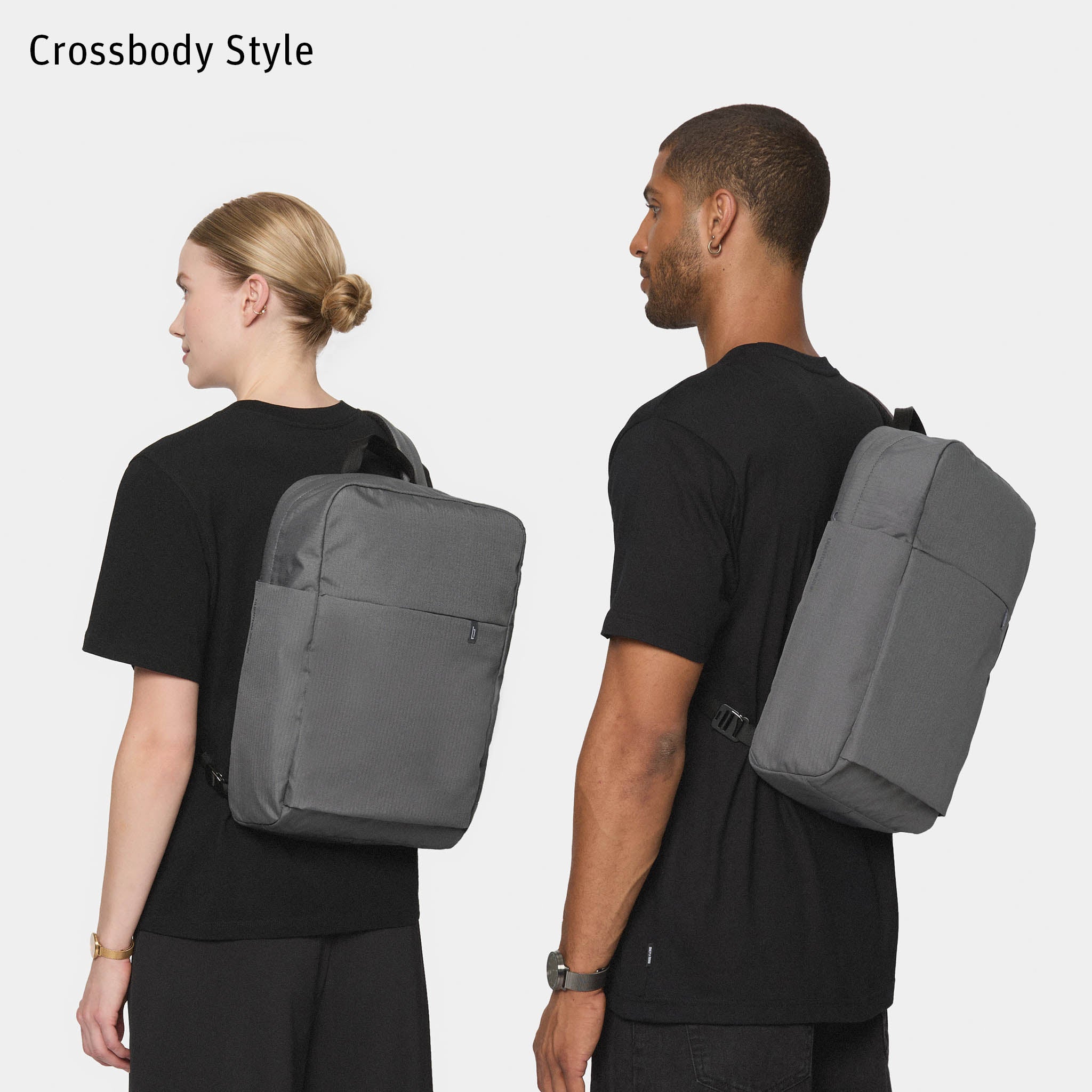 Urbaneer 3-in-1 Daypack Recycled Polyester Charcoal - Lilienthal Berlin