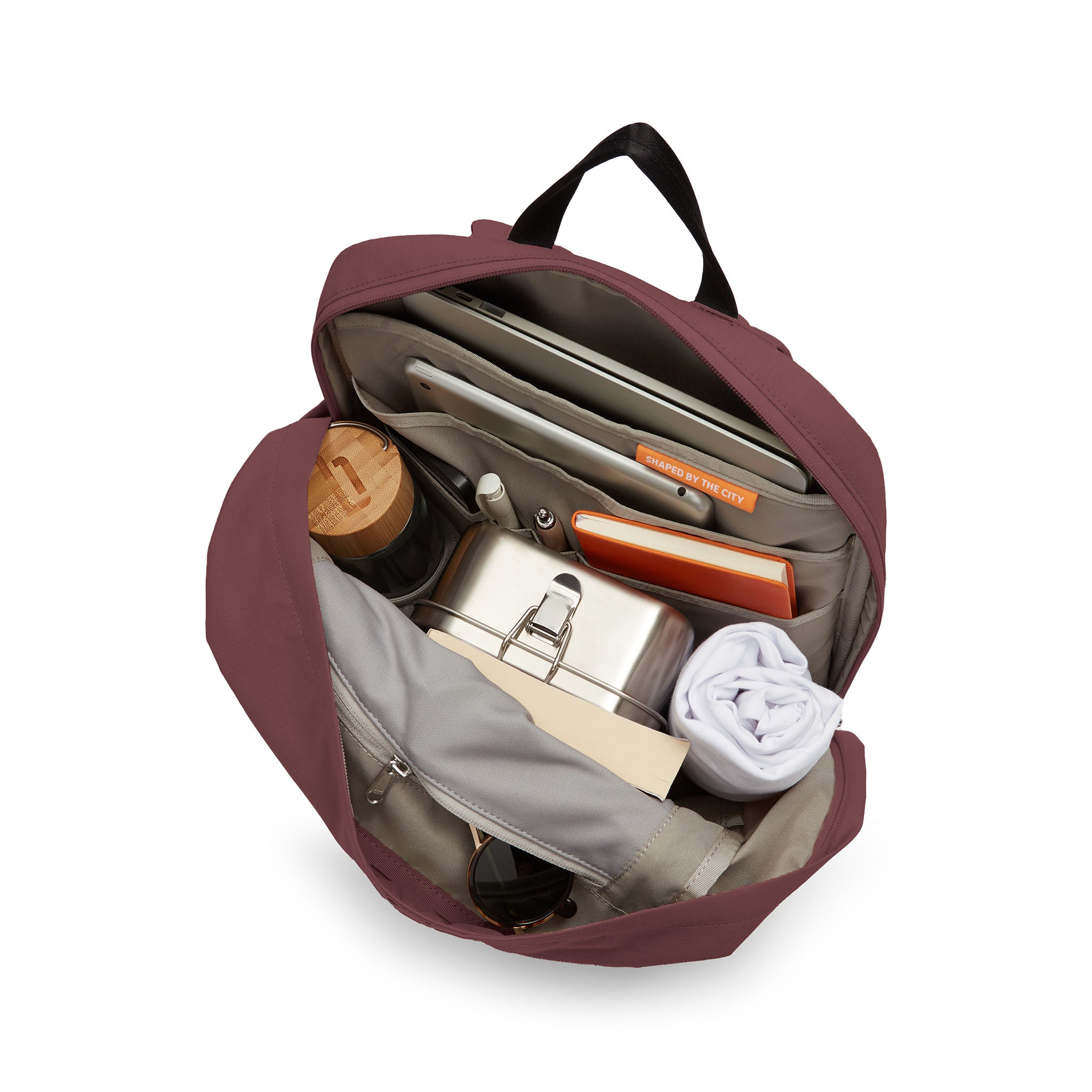 Urbaneer 3-in-1 Daypack Recycled Polyester Aubergine - Lilienthal Berlin