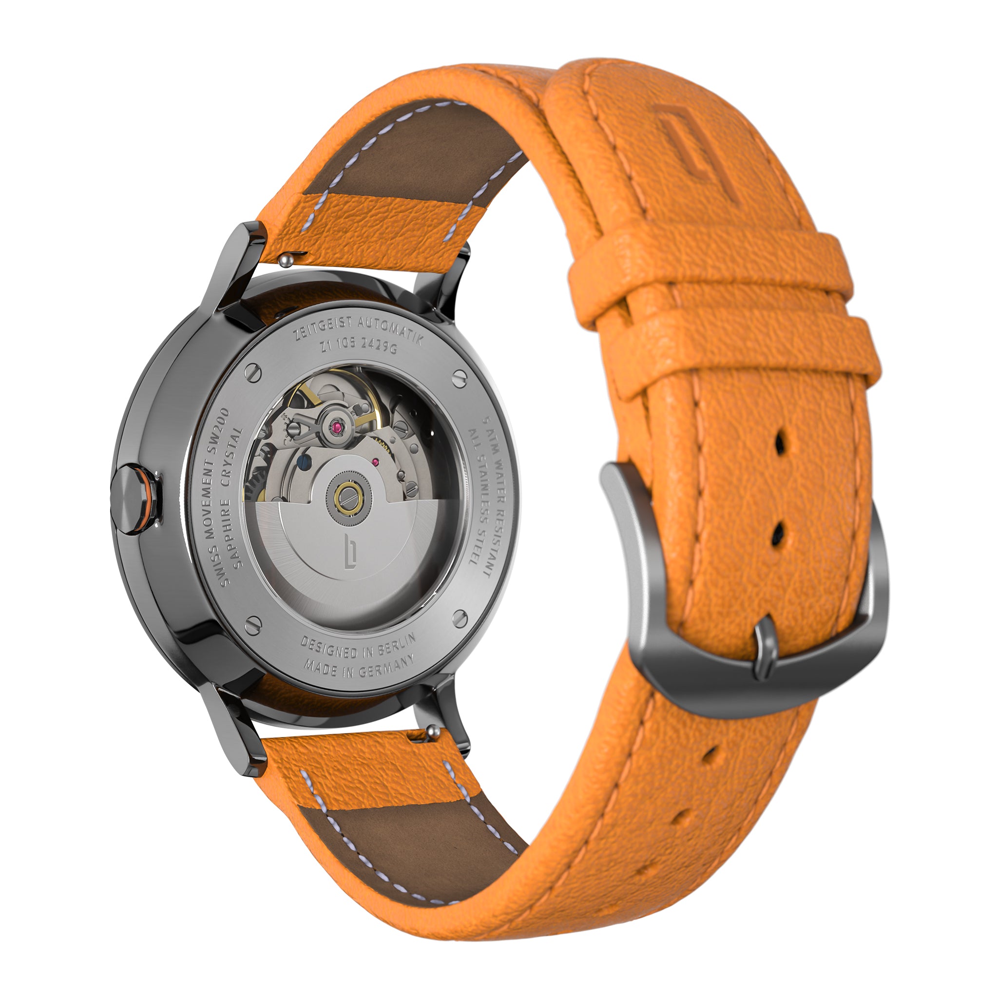 Zeitgeist Automatik Dark Silver Orange - Lilienthal Berlin