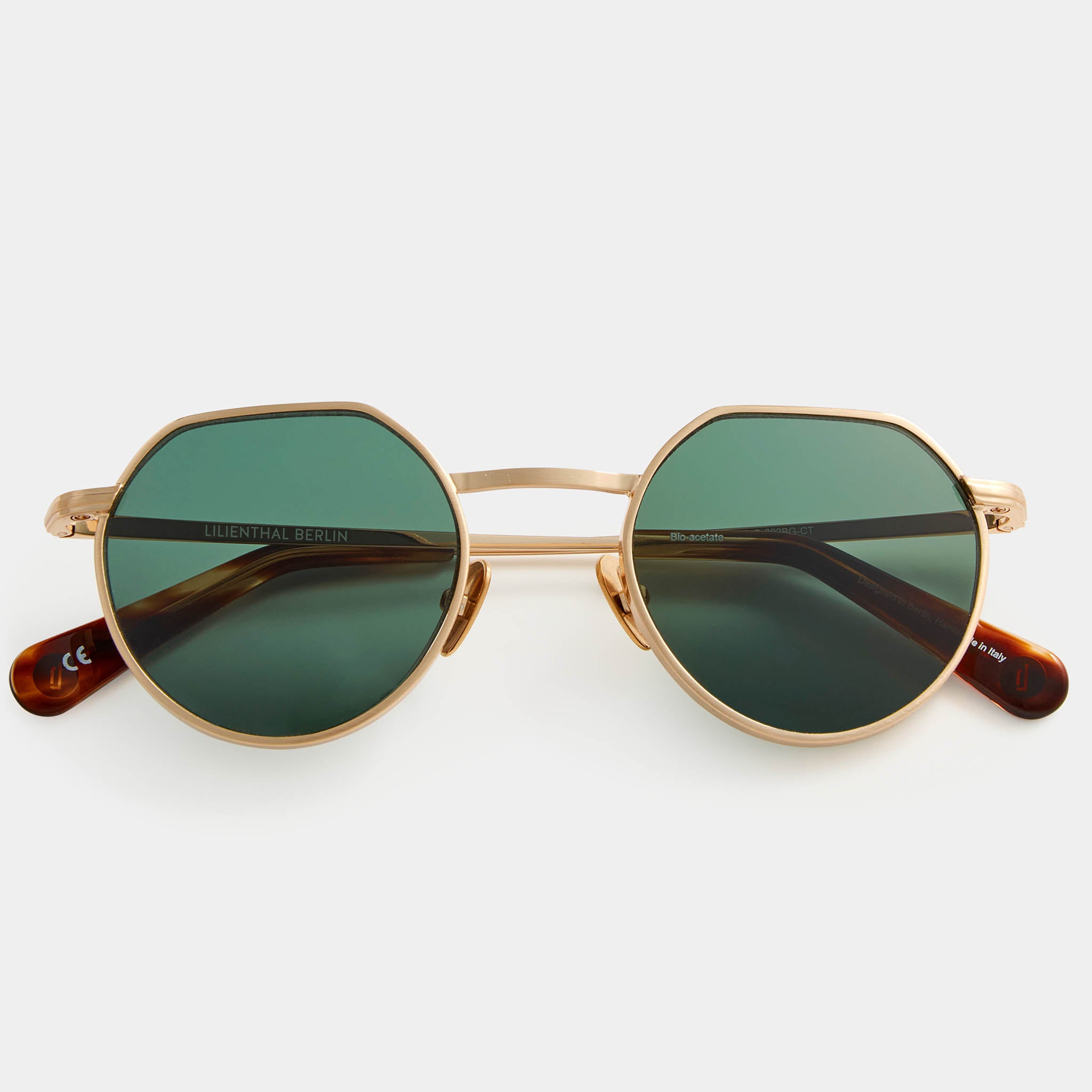 Nu Jazz – Brushed Gold Tortoise / Green