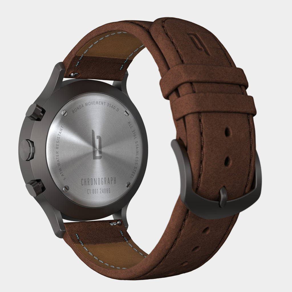 Chronograph – Dark Silver White