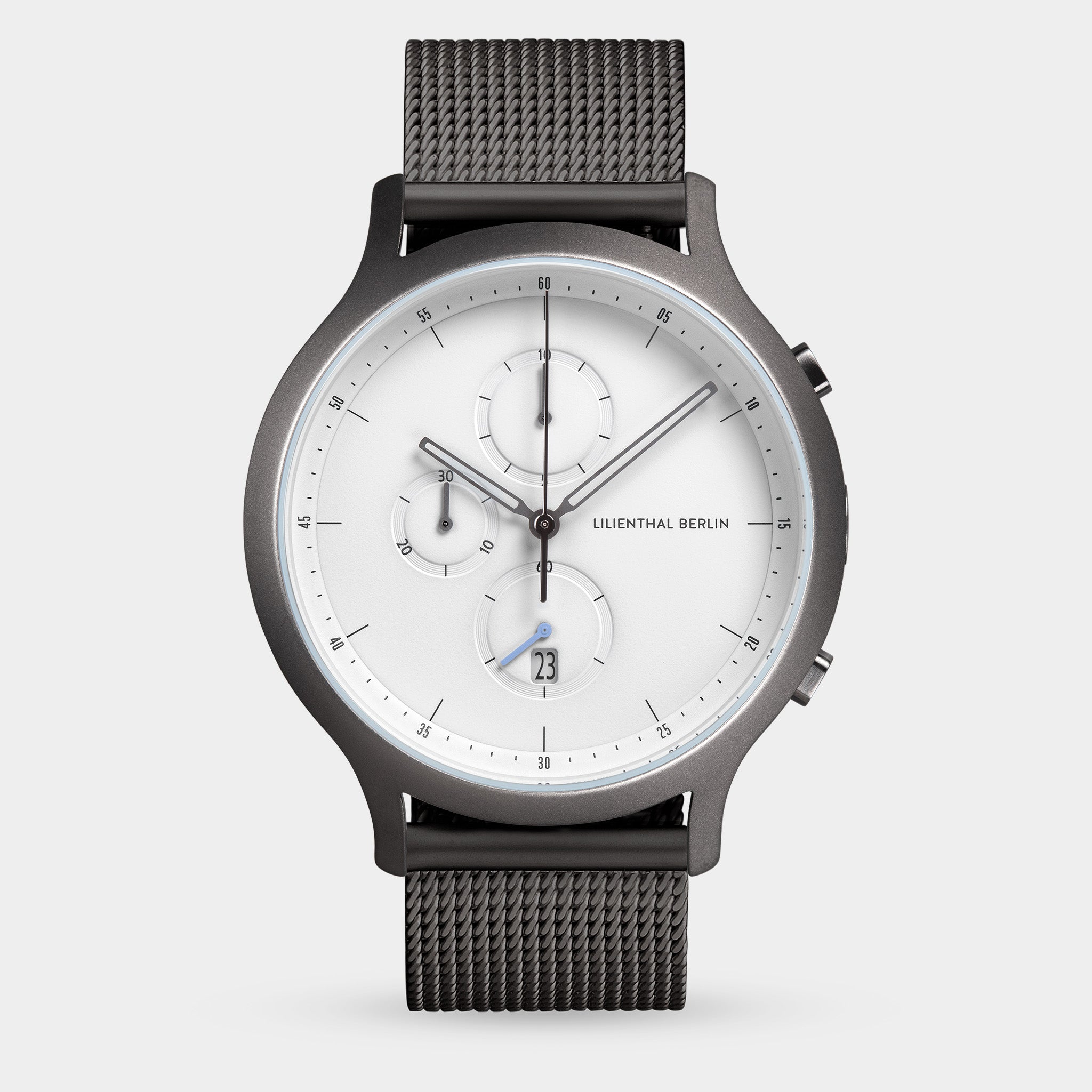 Chronograph – Dark Silver White