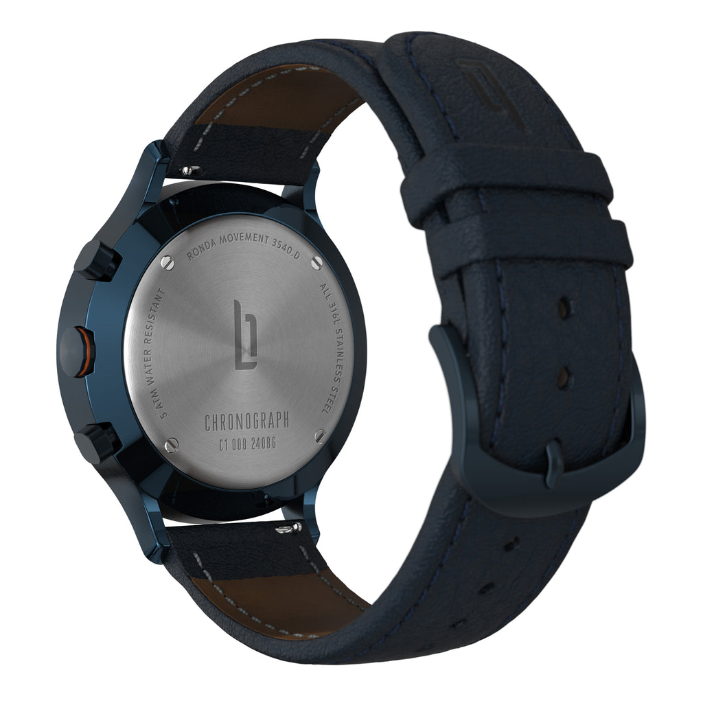 Chronograph Blue Orange - Lilienthal Berlin