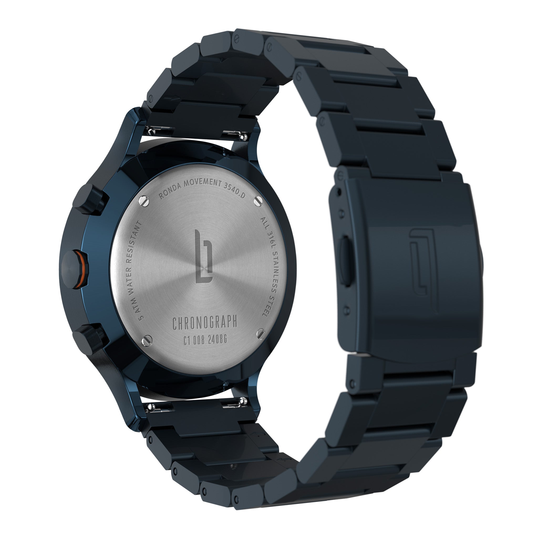 Chronograph Blue Orange - Lilienthal Berlin