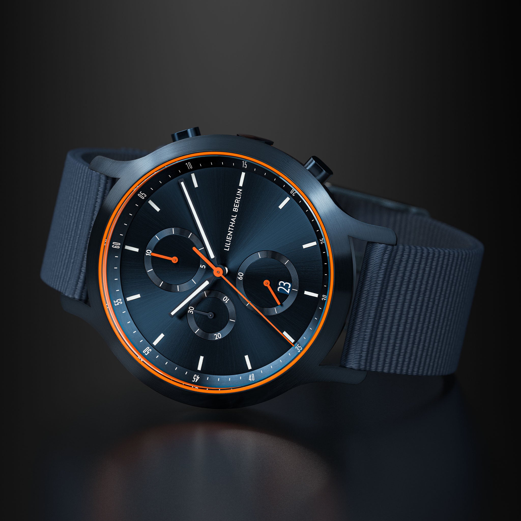 Chronograph – Blue Orange