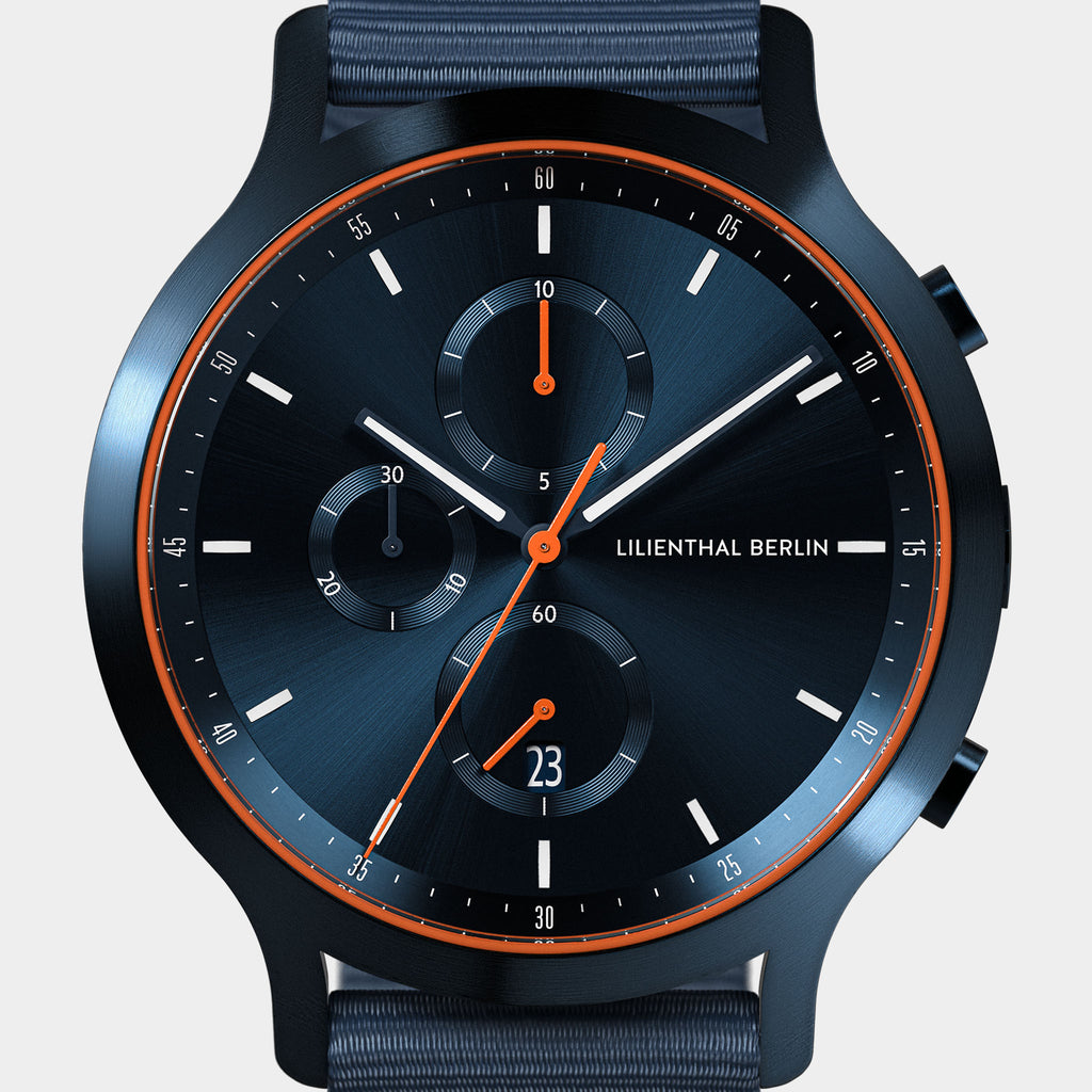 Chronograph – Blue Orange