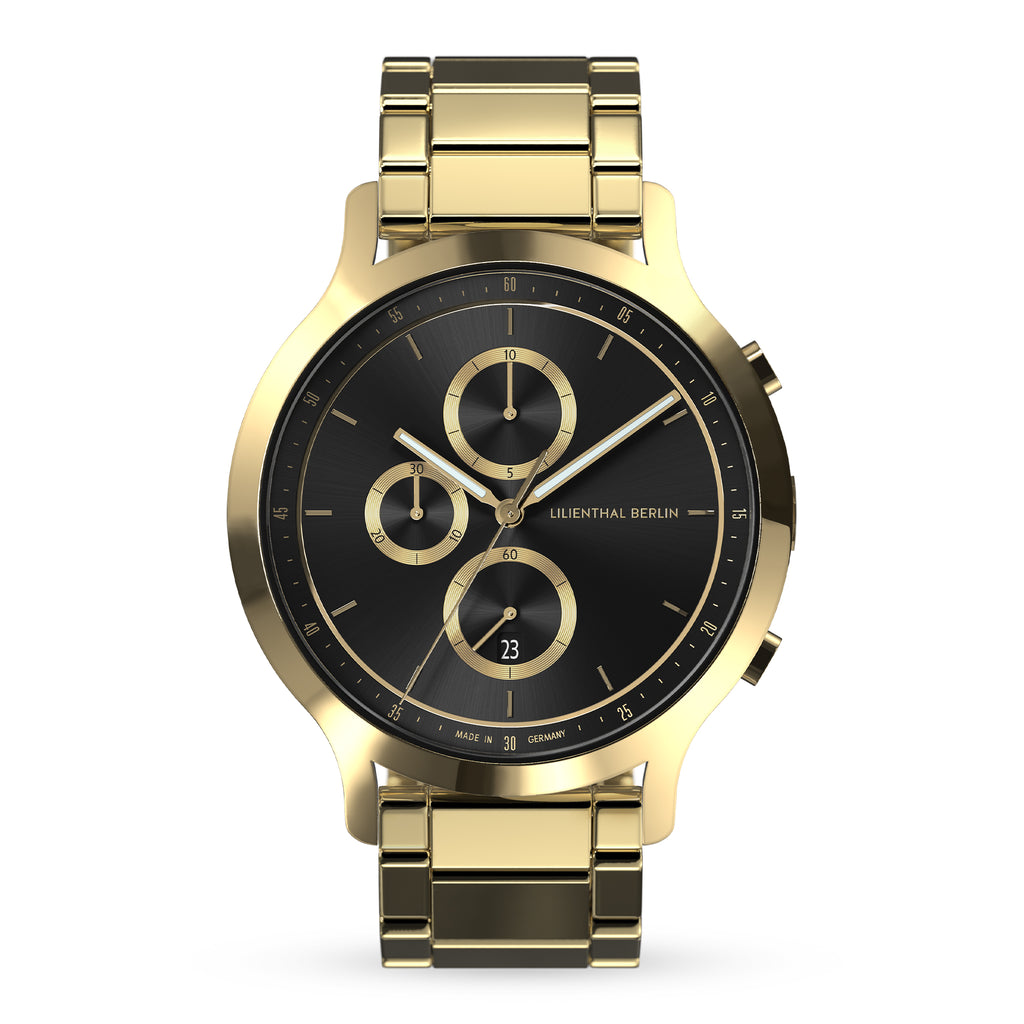 Chronograph Gold Black - Lilienthal Berlin