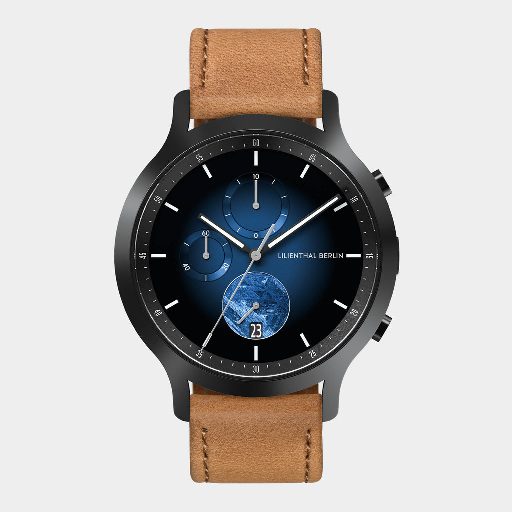 Chronograph Meteorite – Blue Flare