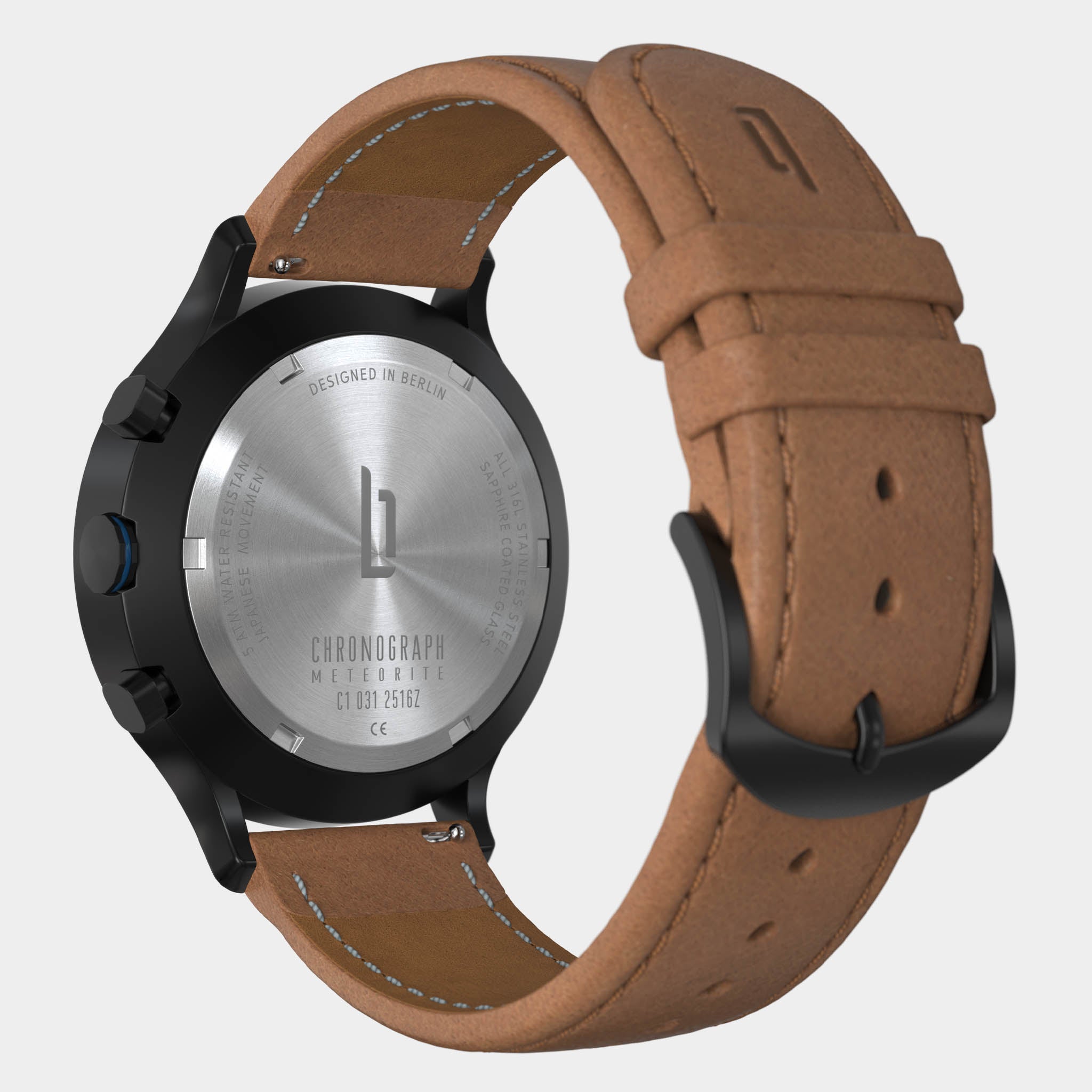 Chronograph Meteorite – Blue Flare