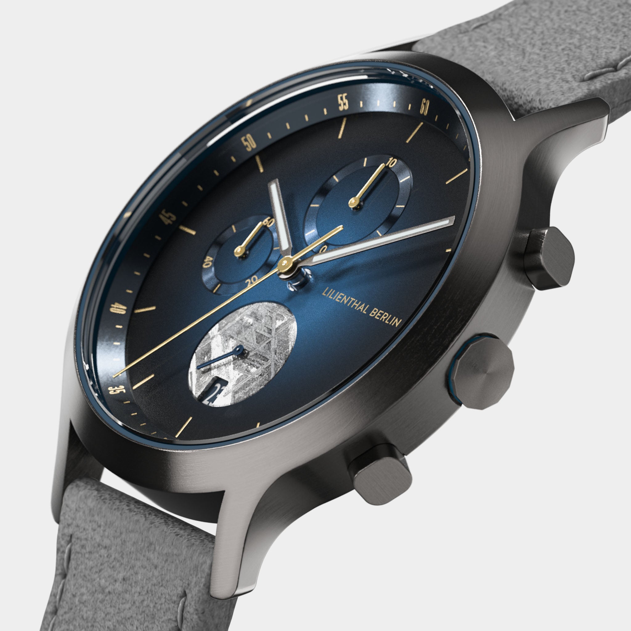 Chronograph Meteorite – Midnight Gold