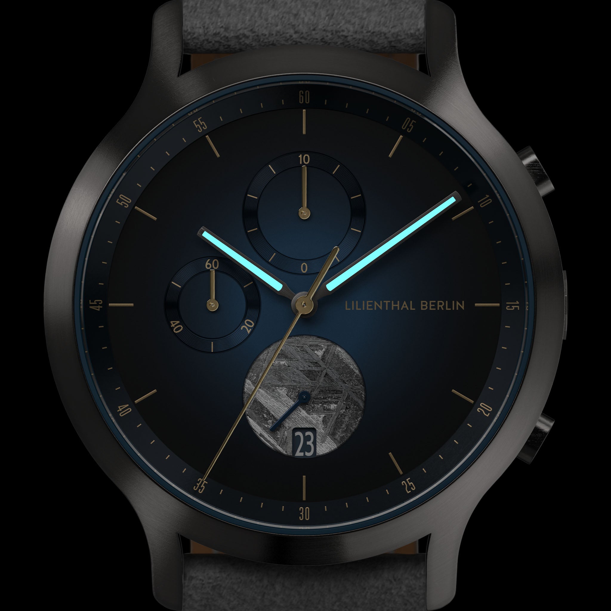 Chronograph Meteorite – Midnight Gold