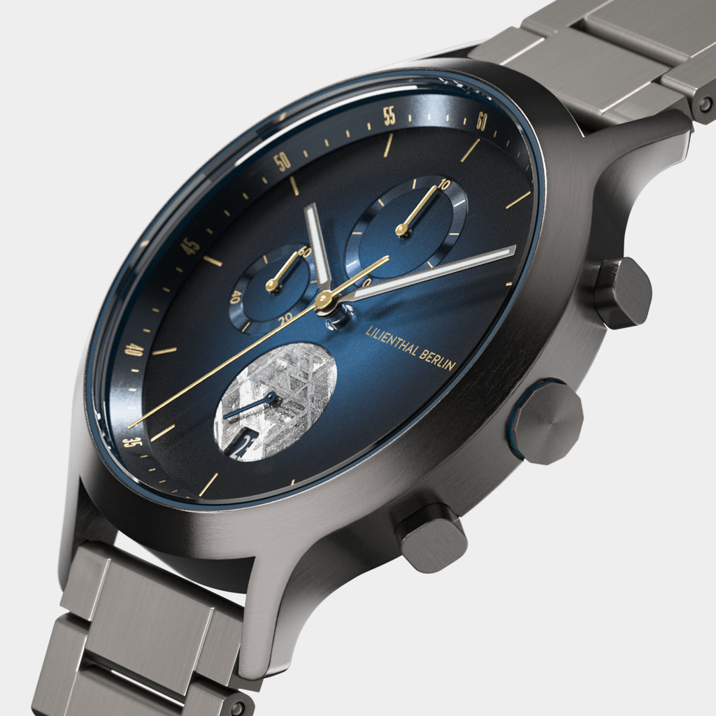 Chronograph Meteorite – Midnight Gold