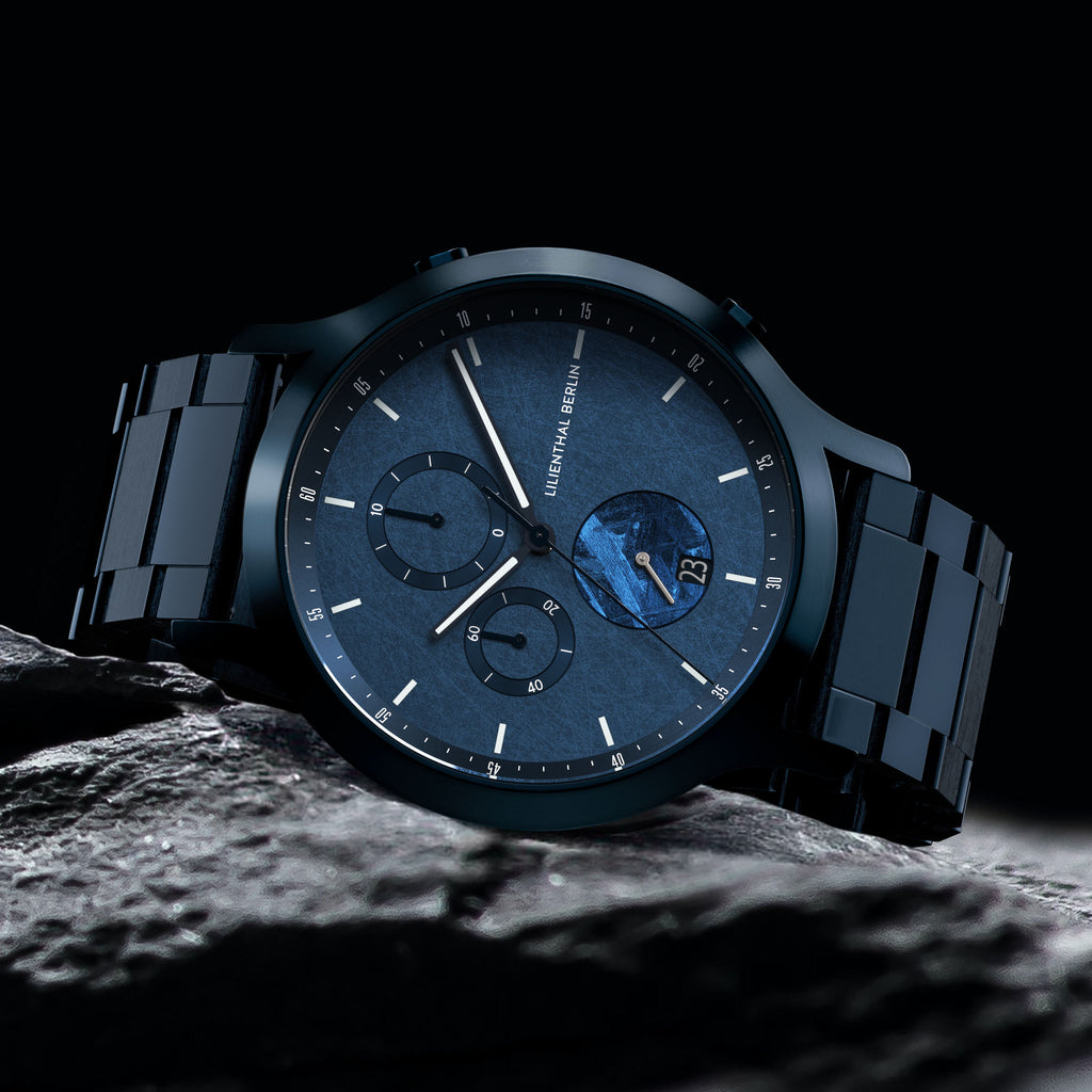Chronograph Meteorite – Stellar Blue