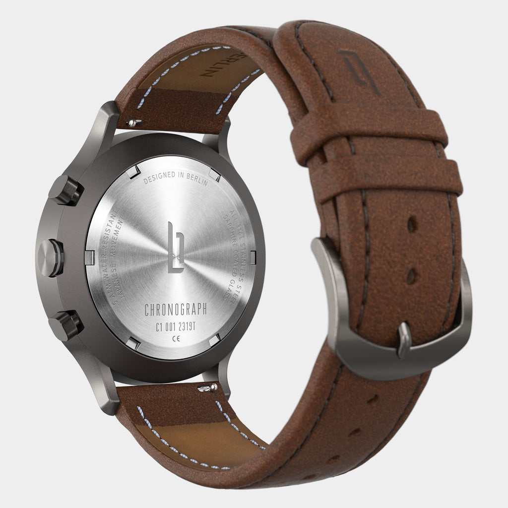 Chronograph – Dark Silver White