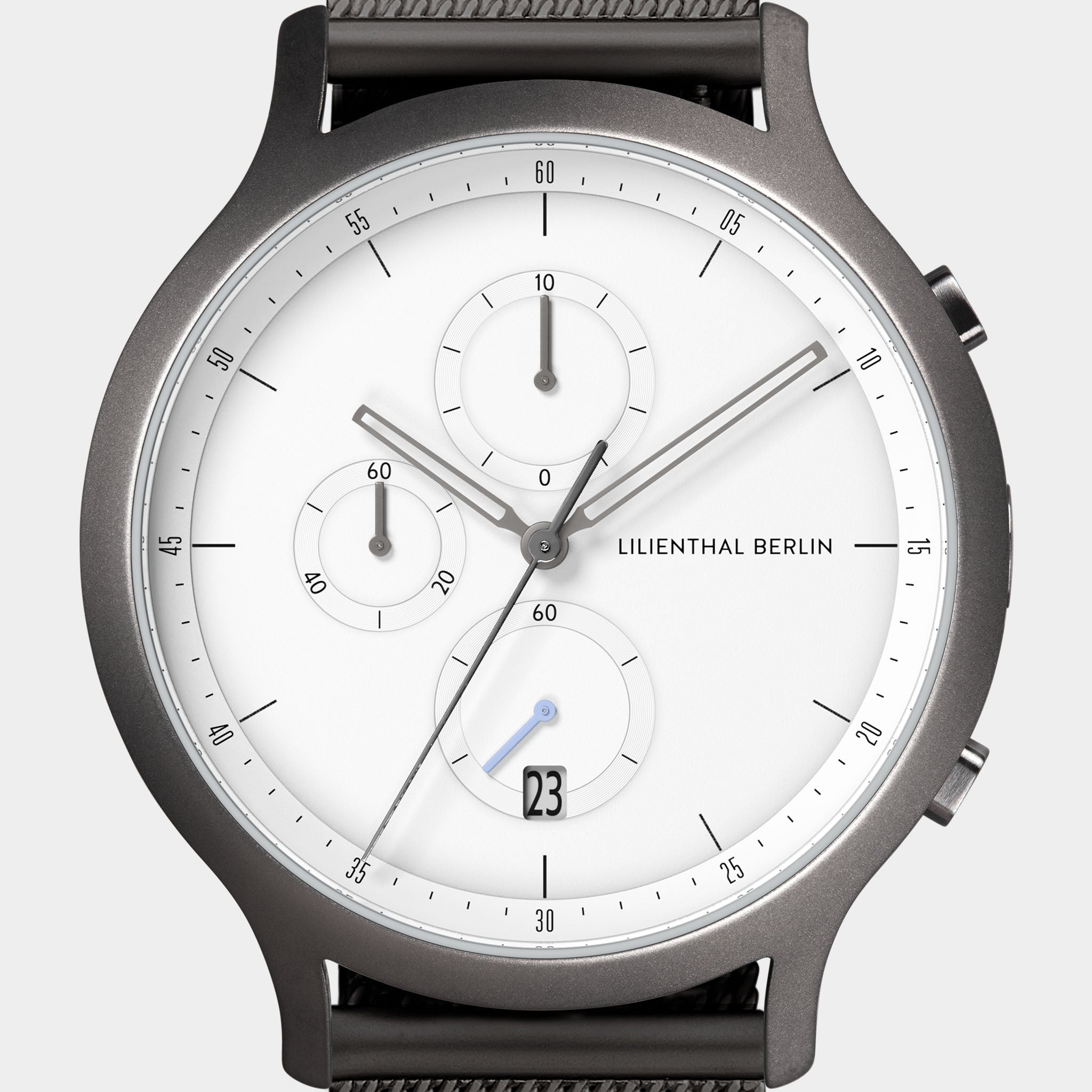 Chronograph – Dark Silver White