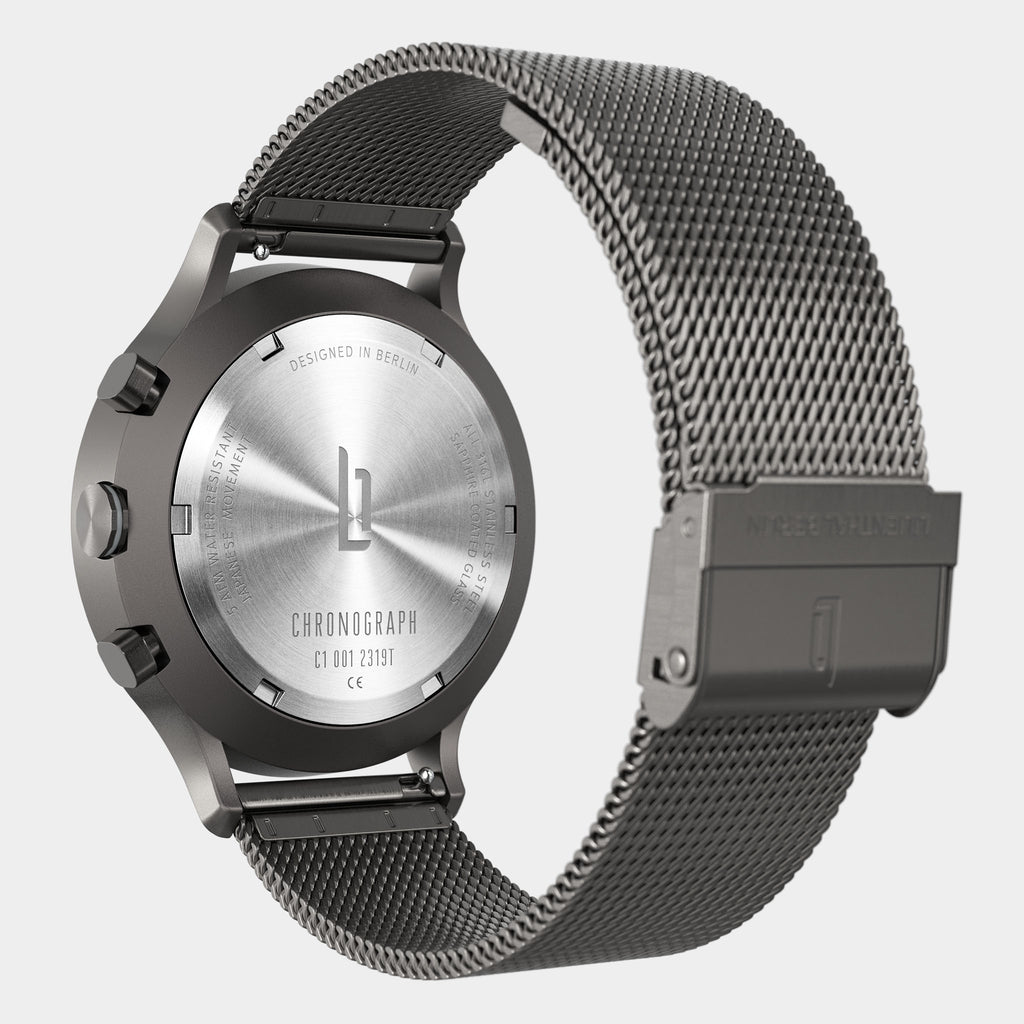 Chronograph – Dark Silver White