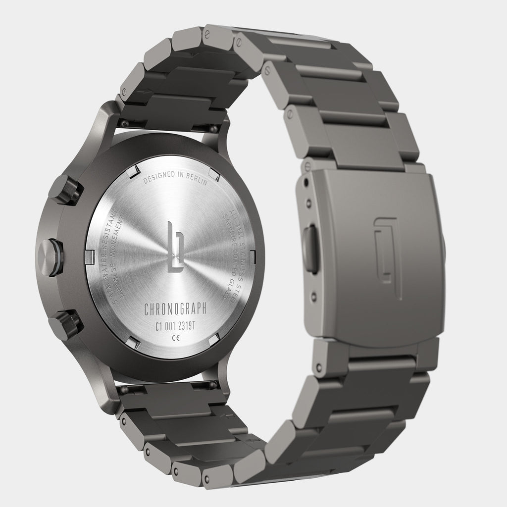 Chronograph – Dark Silver White