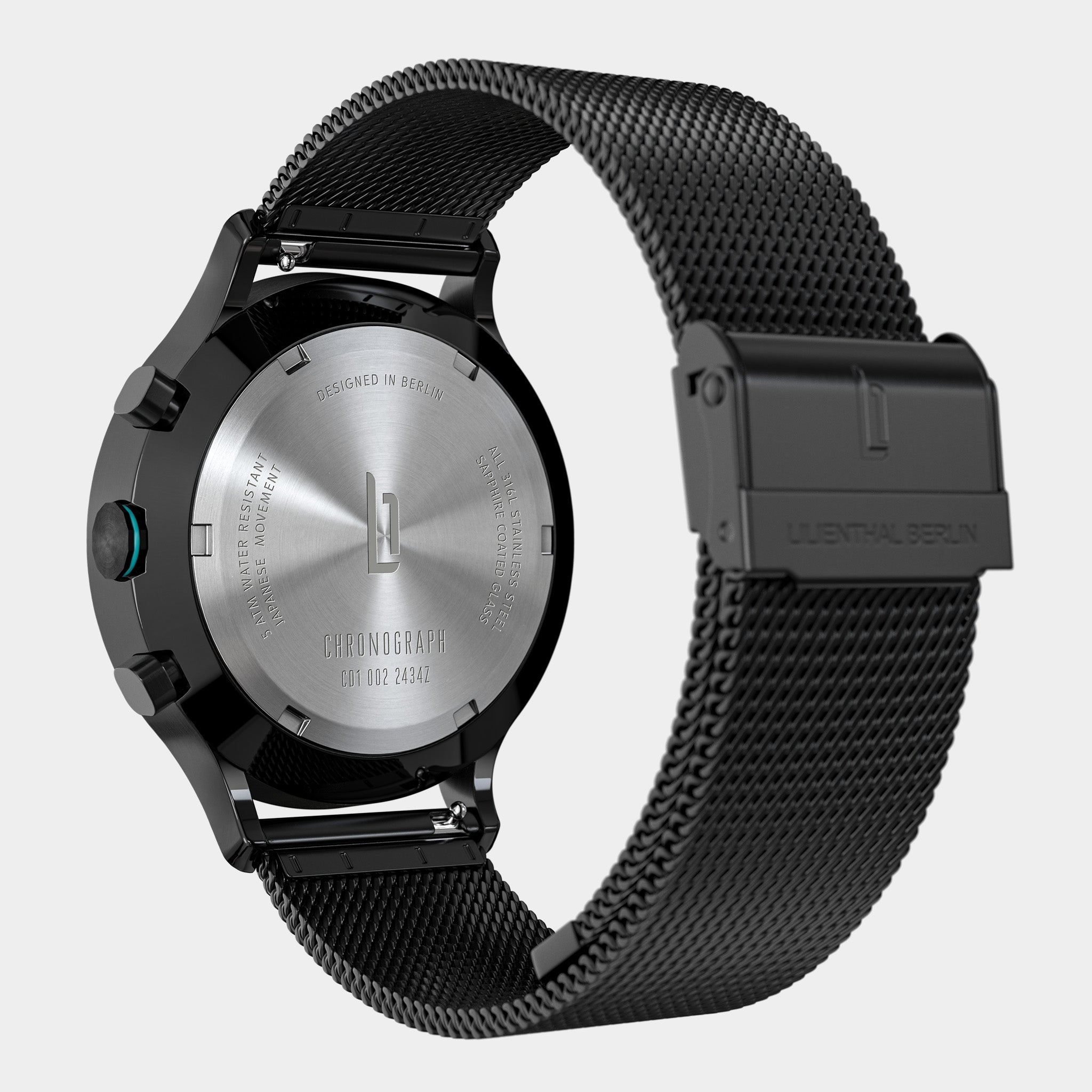 Chronograph LP – Black Cyan