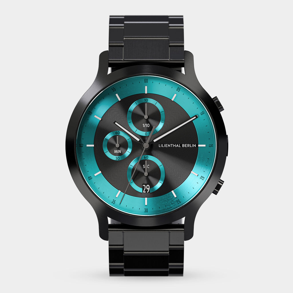 Chronograph LP – Black Cyan