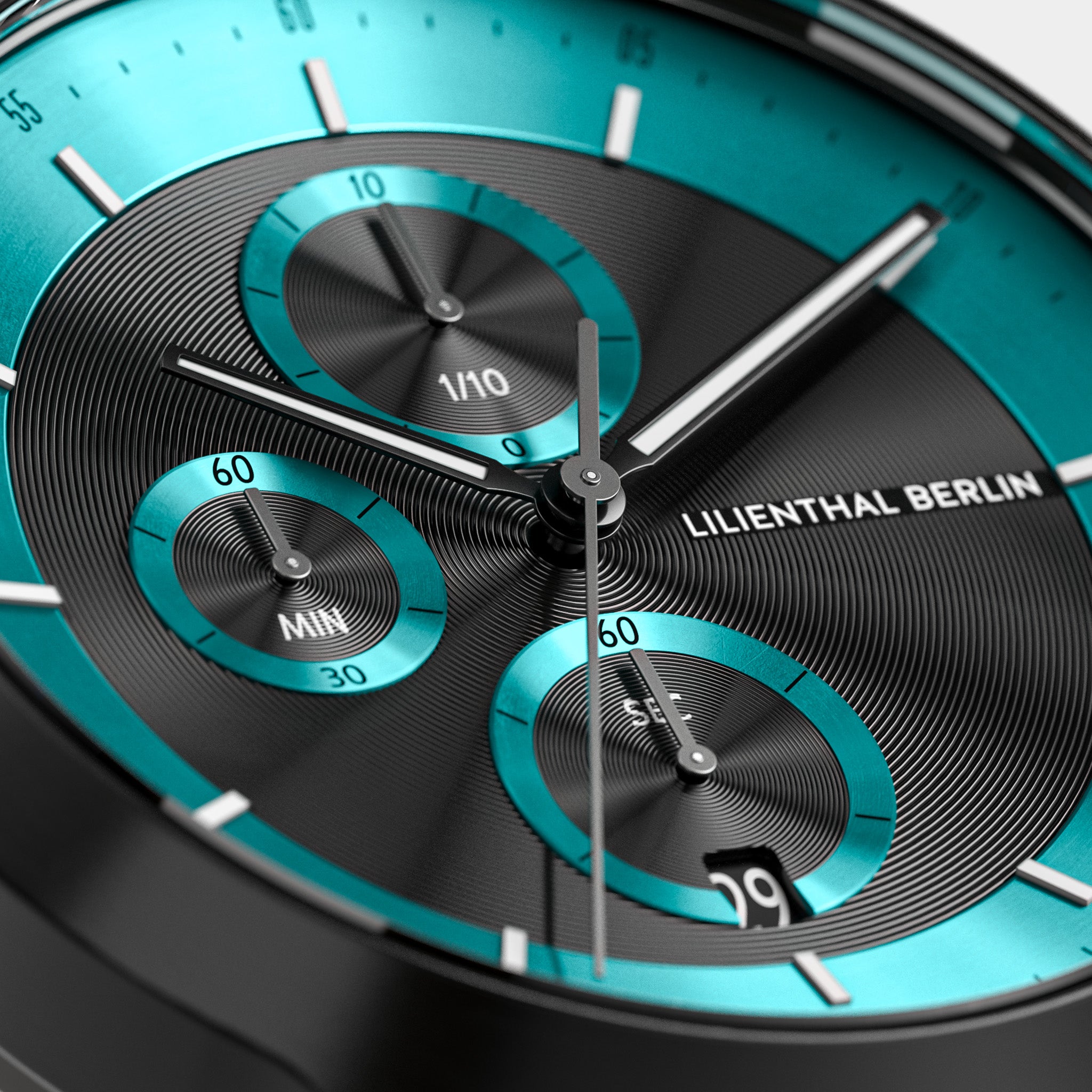 Chronograph LP – Black Cyan