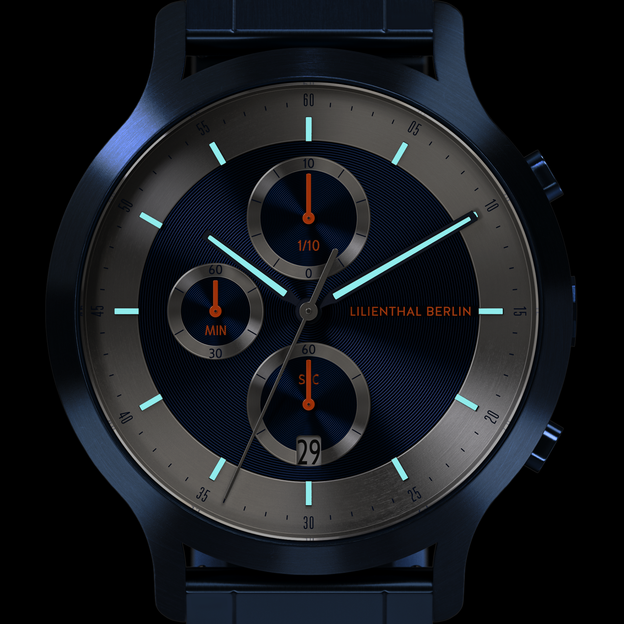 Chronograph LP – Blue Silver