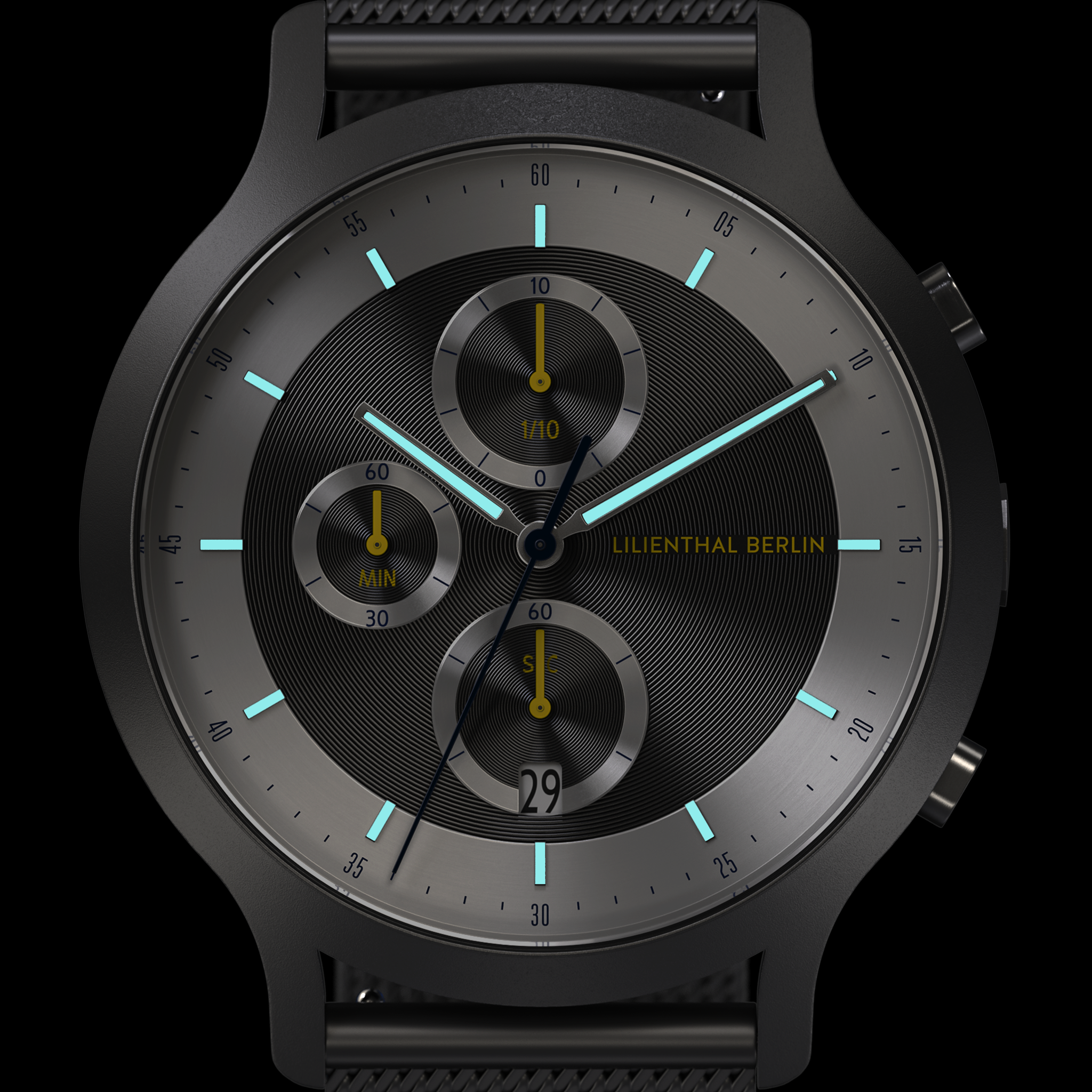 Chronograph LP – Dark Silver White