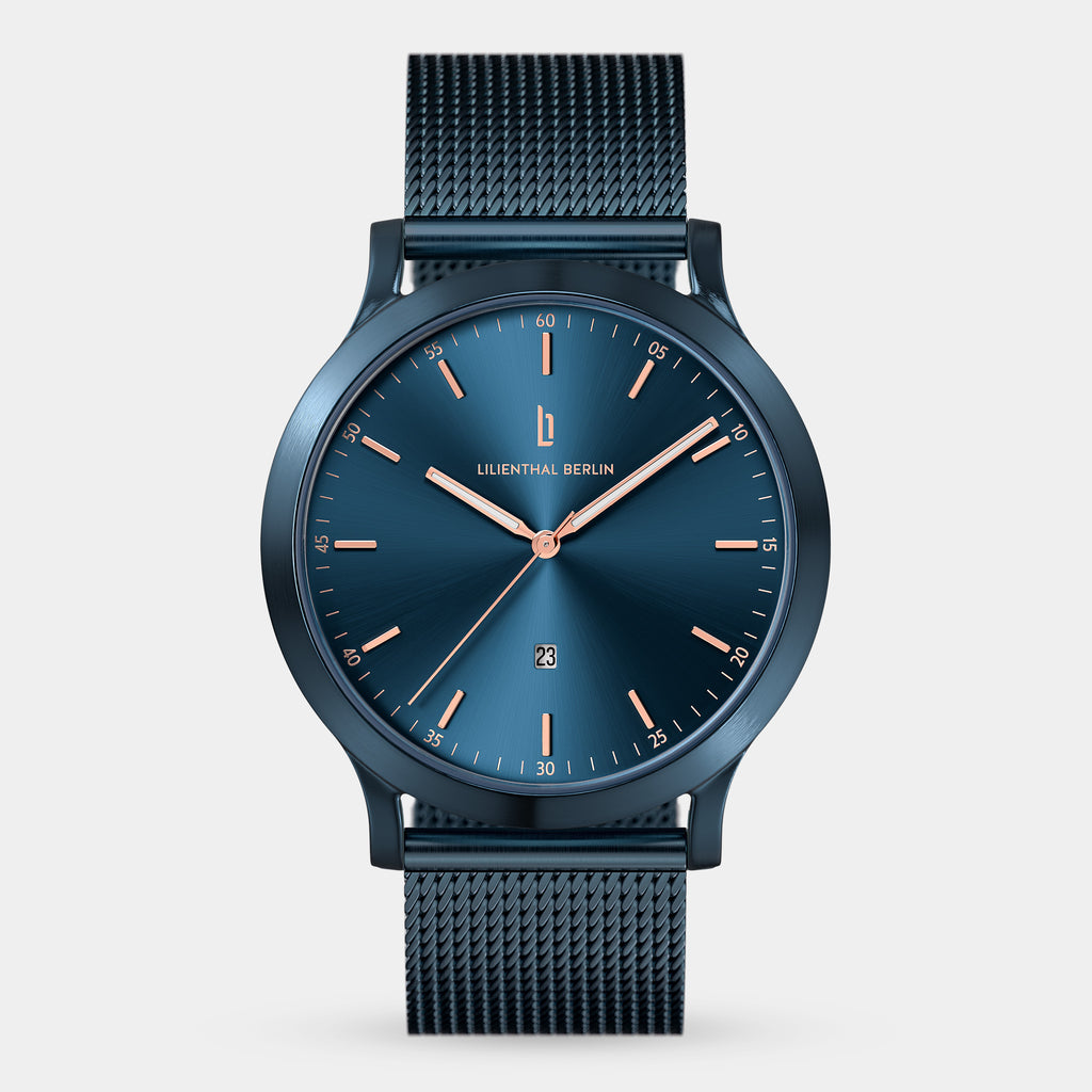 Huxley Blue Rose Gold - Lilienthal Berlin