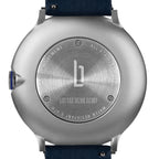 Lilienthal 1 Original Silver-Blue - Leather Dark Blue - Lilienthal Berlin