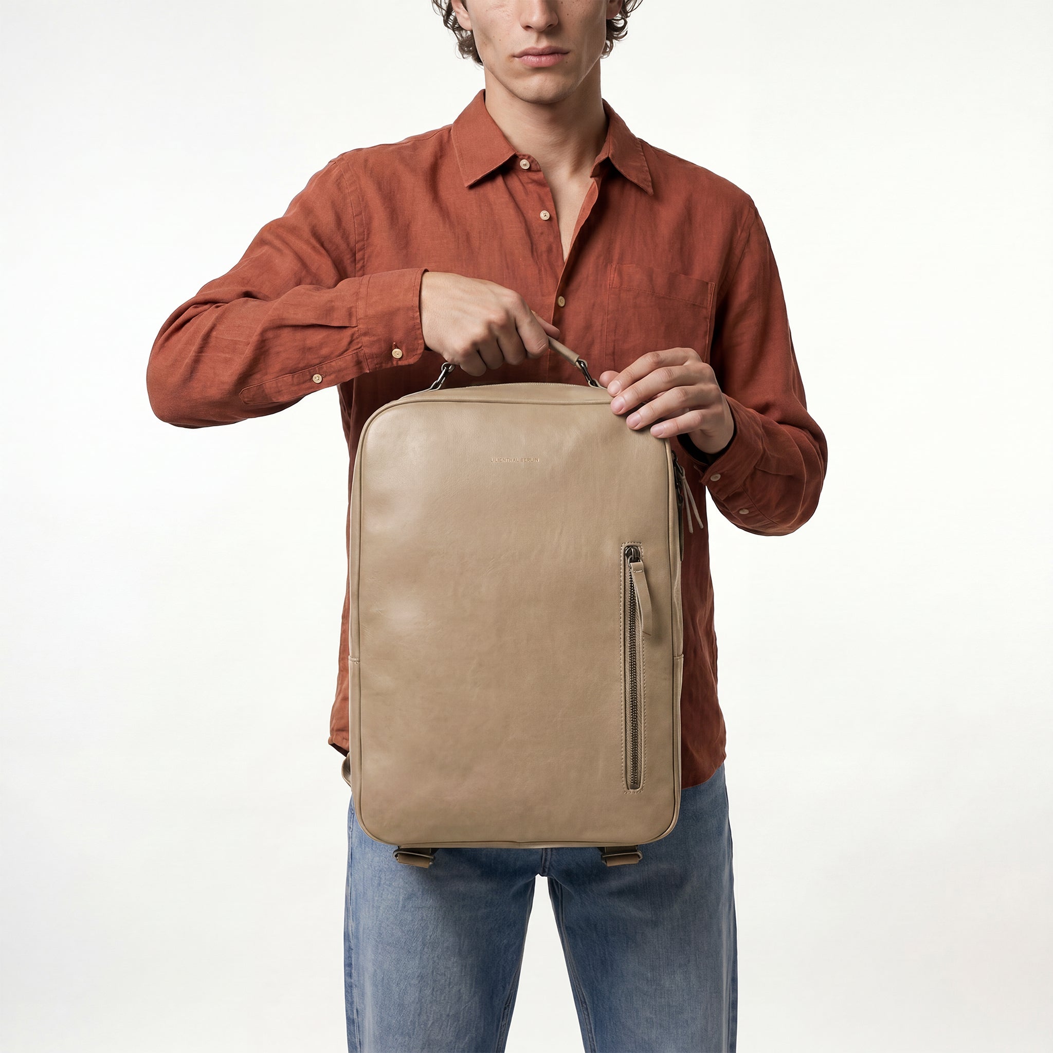Virtuoso Minimalist Backpack – Sand