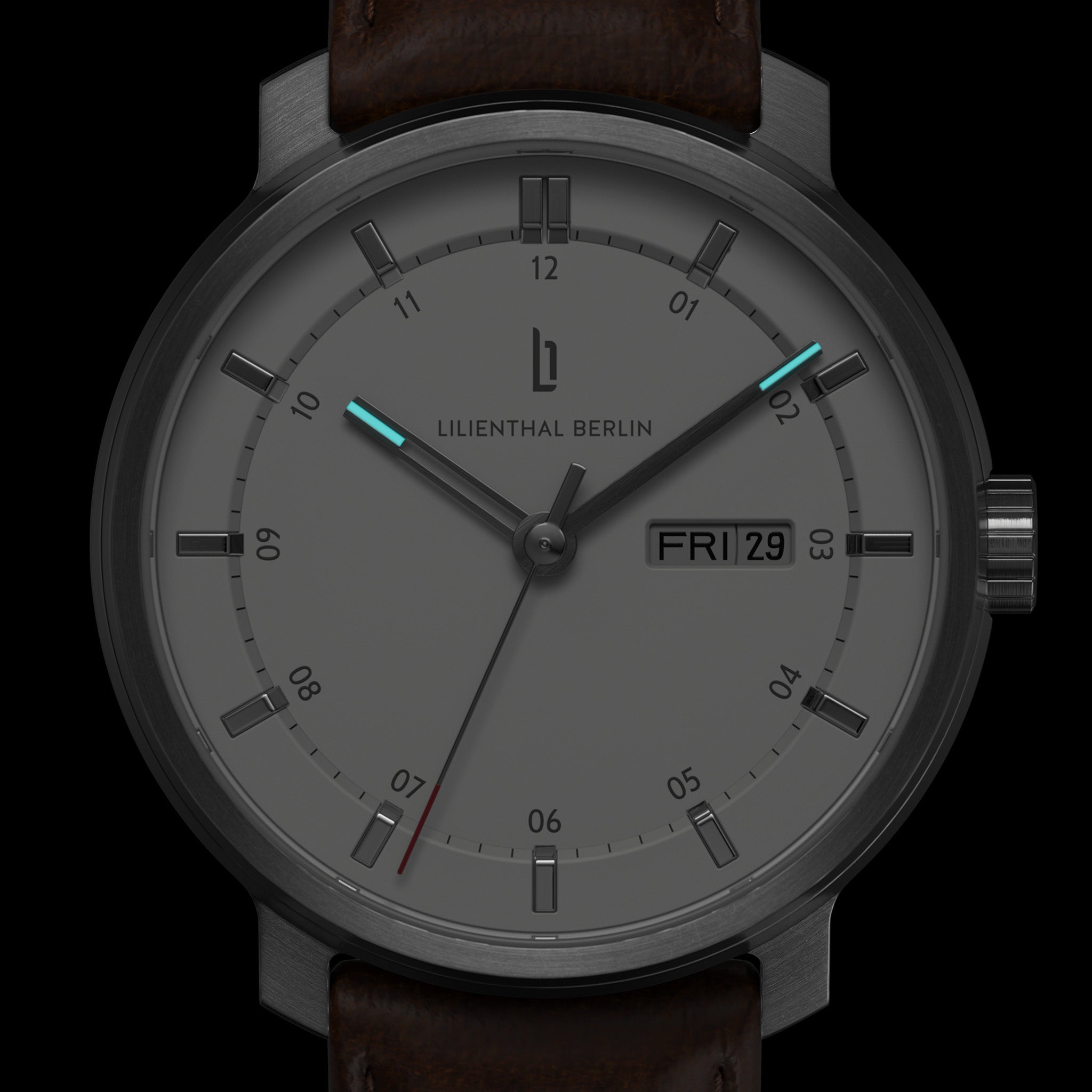 Neolux Day Date Silver White - Lilienthal Berlin