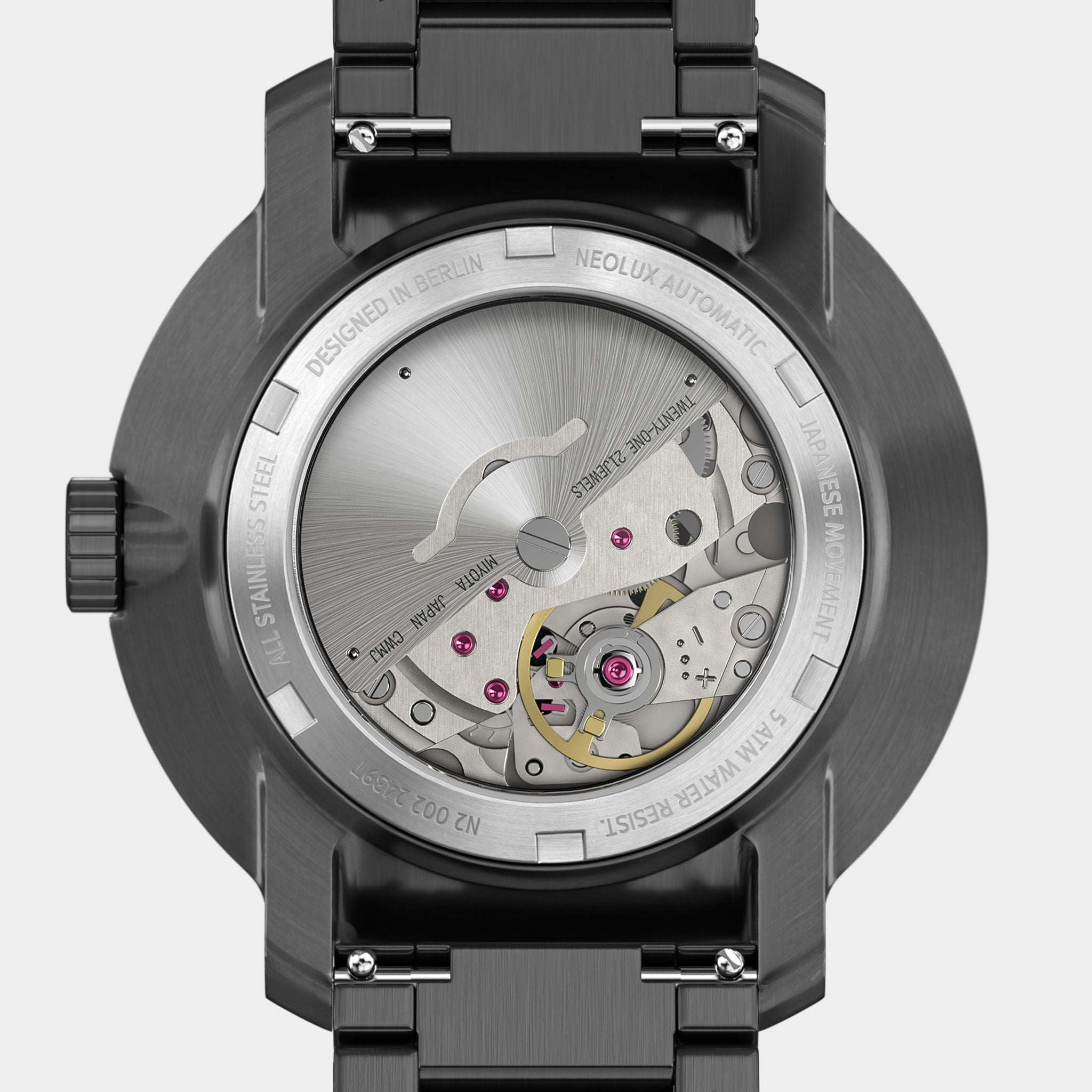 Neolux Day Date – Dark Silver Blue