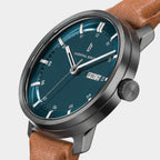 Neolux Day Date – Dark Silver Blue