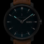 Neolux Day Date Dark Silver Blue - Lilienthal Berlin