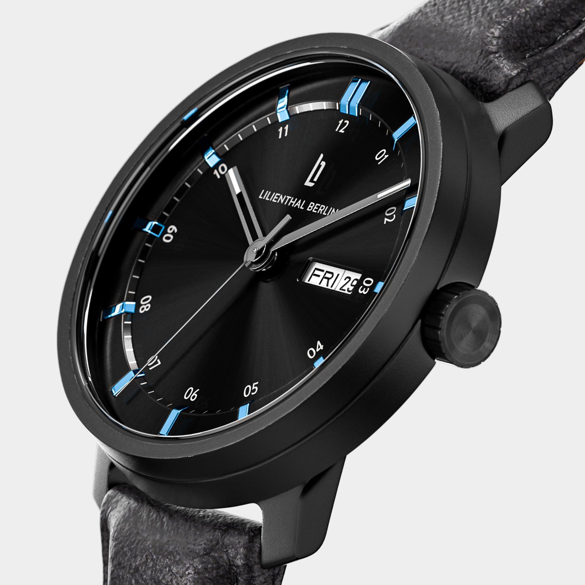 Neolux Day Date – Black Blue