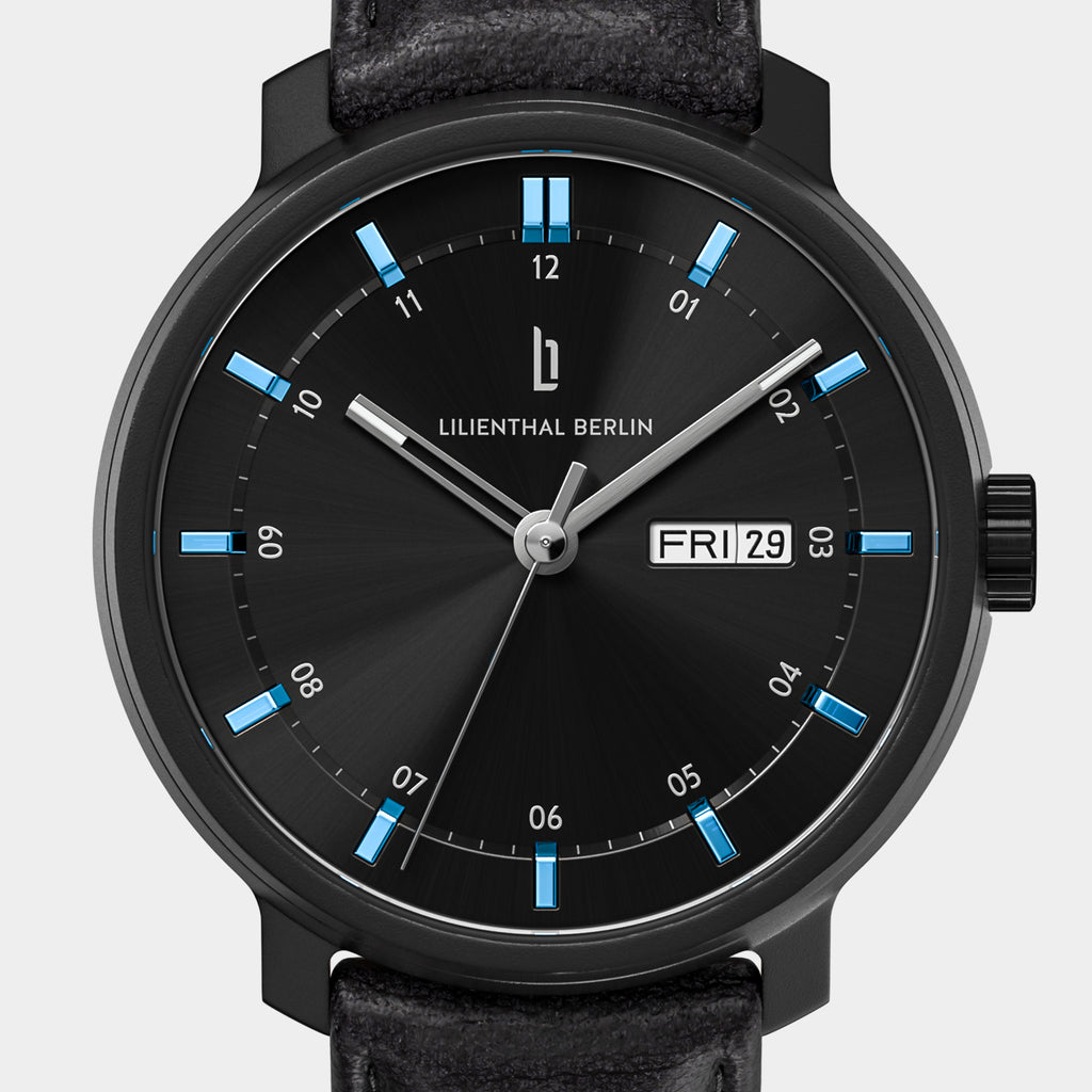 Neolux Day Date – Black Blue