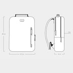 Virtuoso Minimalist Backpack – Light Gray