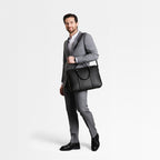 Classic Briefcase Cactus Leather Black - Lilienthal Berlin