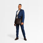 Classic Briefcase Cactus Leather Dark Brown - Lilienthal Berlin