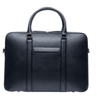 Classic Briefcase Cactus Leather Navy Blue - Lilienthal Berlin