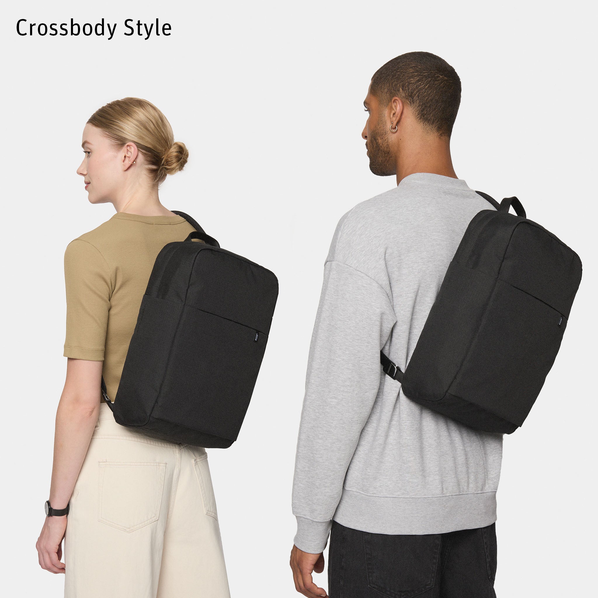 Urbaneer 3-in-1 Daypack Recycled Polyester Black - Lilienthal Berlin