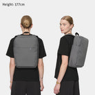 Urbaneer 3-in-1 Daypack Recycled Polyester Charcoal - Lilienthal Berlin