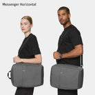 Urbaneer 3-in-1 Daypack Recycled Polyester Charcoal - Lilienthal Berlin