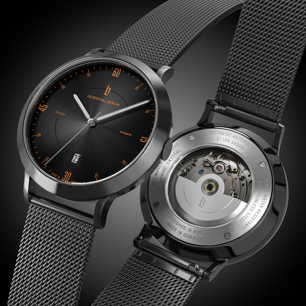 Zeitgeist Automatik Dark Silver Orange - Lilienthal Berlin