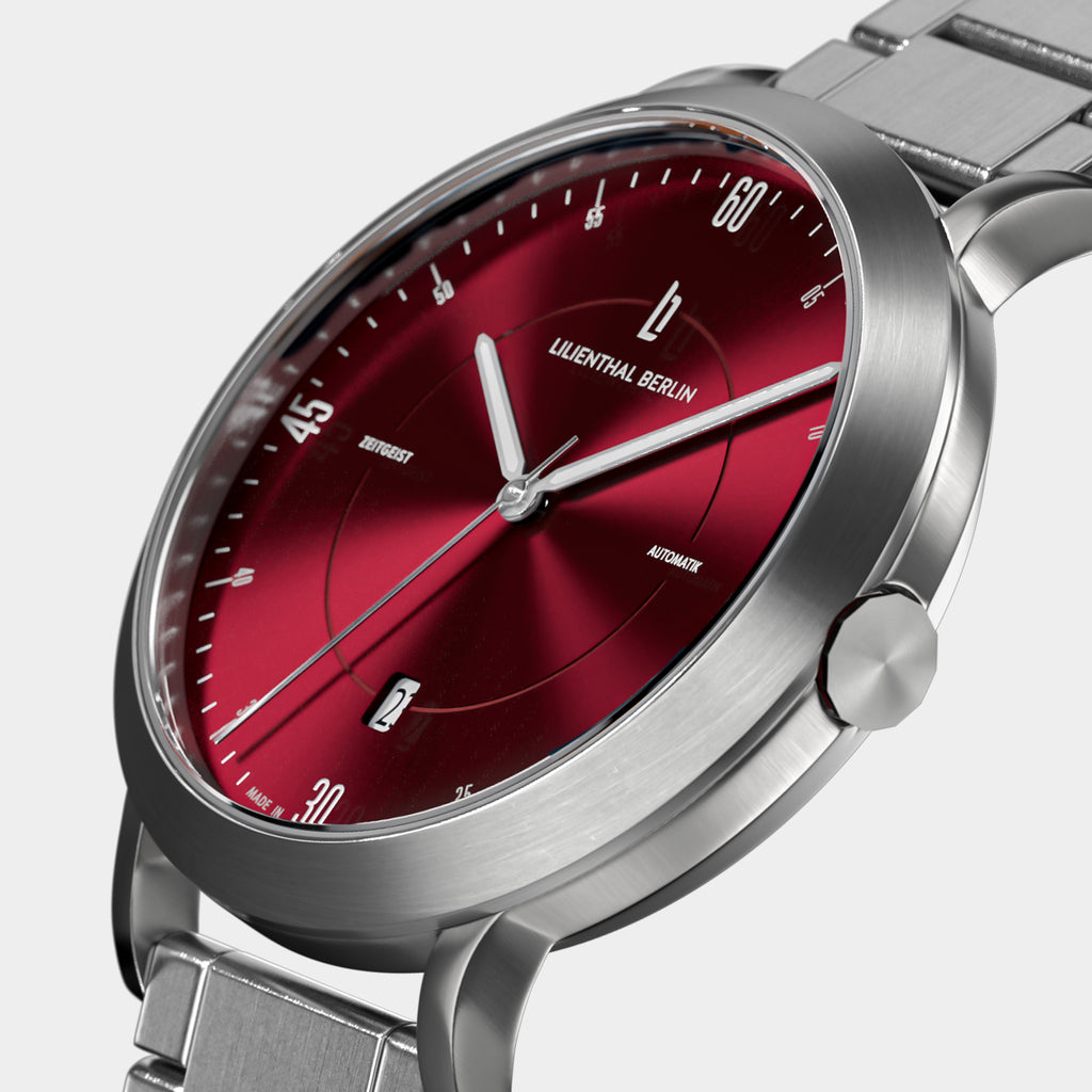 Zeitgeist Automatik – Silver Bordeaux