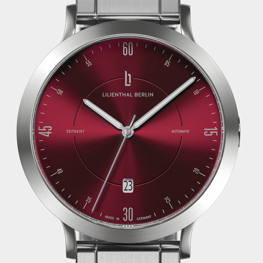 Zeitgeist Automatik – Silver Bordeaux